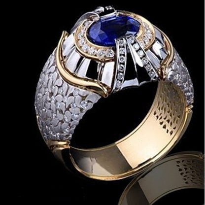 Men's Fashion Natural White Sapphire Diamond Ring