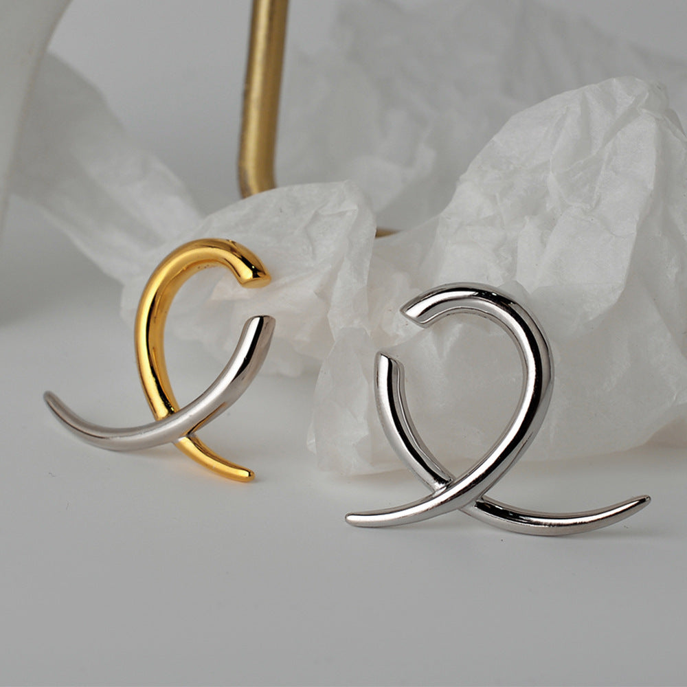 S925 Sterling Silver Geometric Ear Clips Women Without Pierced Ears