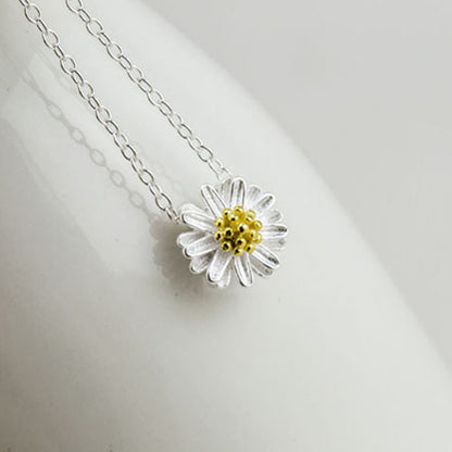 925 Silver Necklace Korean Fashion Style Small Jewelry Set