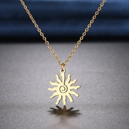 Women's Spiral Sun Fashion Necklace