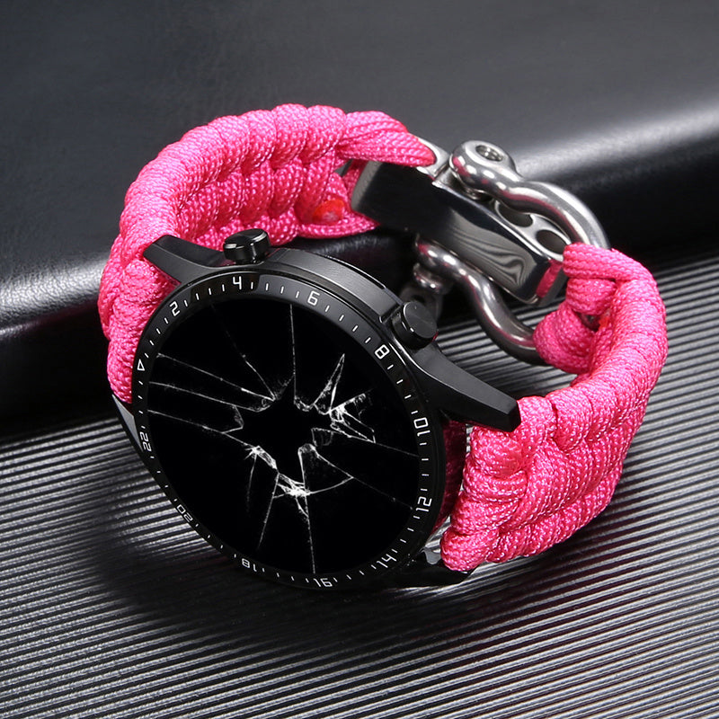 Outdoor Paracord Braided Strap Nylon Adjustable