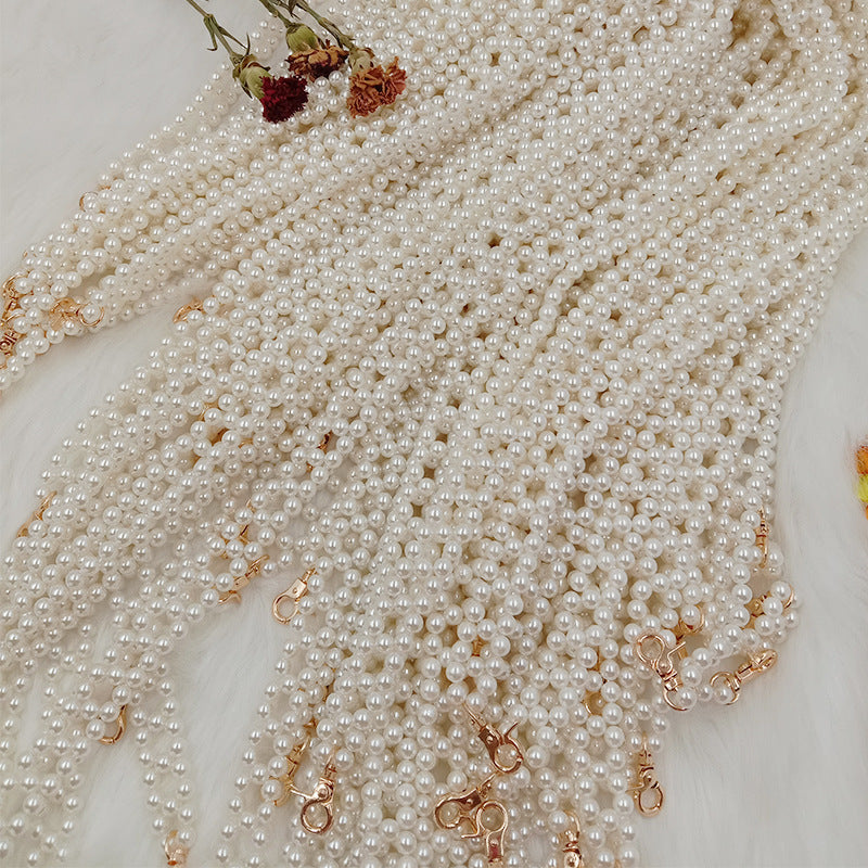 Hand-woven AB Colorful French Pearl Chain