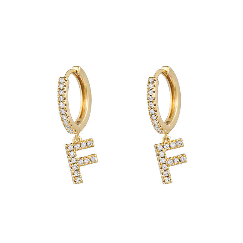 Women's Korean Style Small Earrings Half Circle