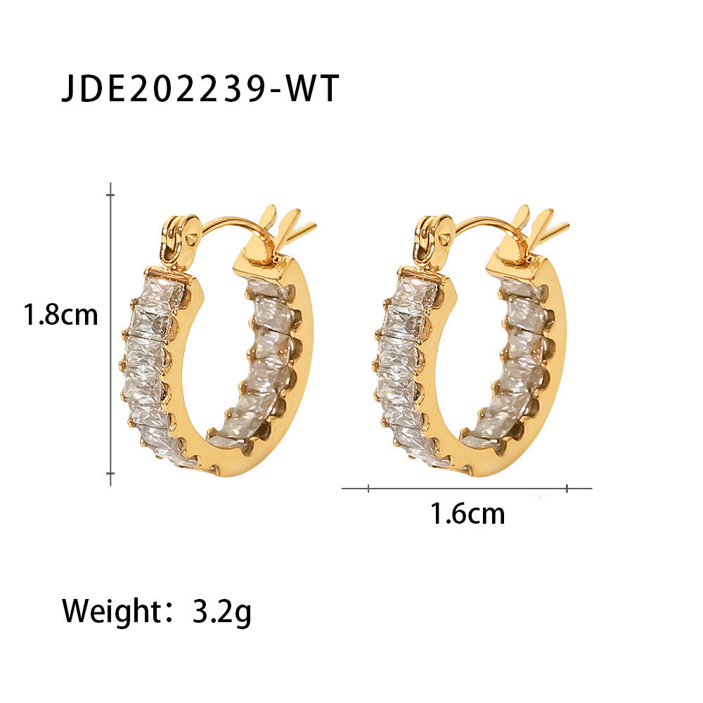 Accessories Fashion All-match Titanium Steel Earrings