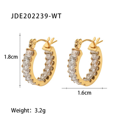 Accessories Fashion All-match Titanium Steel Earrings