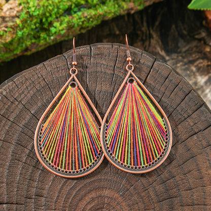 Vintage Bohemian Style Hand-woven Tassel Earrings