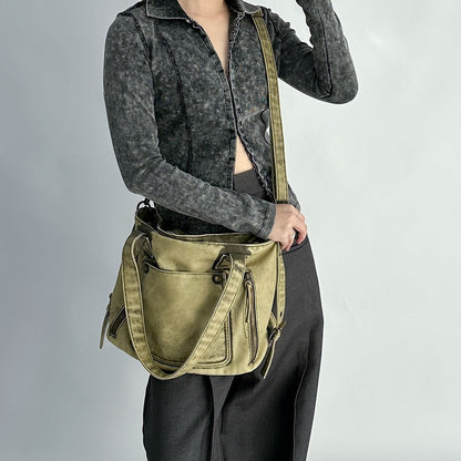 حقيبة كتف نسائية أنيقة بتصميم ريترو