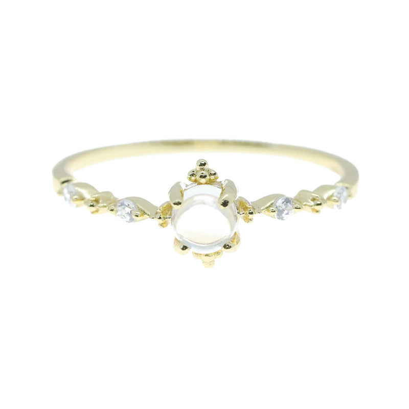 Women's Sterling Silver Gold Plated Ring