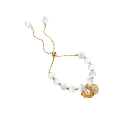 Fashionable All-match Shell Natural Pearl Temperament Opal Bracelet