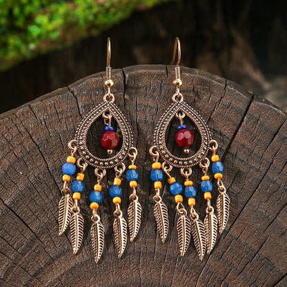 Vintage Bohemian Style Hand-woven Tassel Earrings