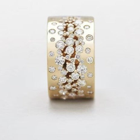Female Simplicity Retro Fashion Full Zircon Ring