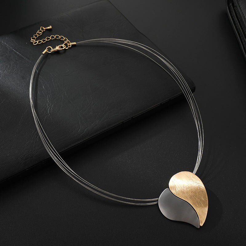 قلادة تشوكر عصرية مطرزة بحبك للنساء